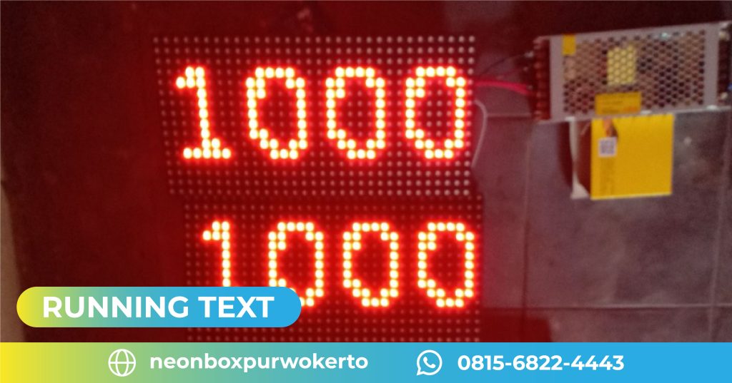 JUAL RUNNING TEXT PURWOKERTO