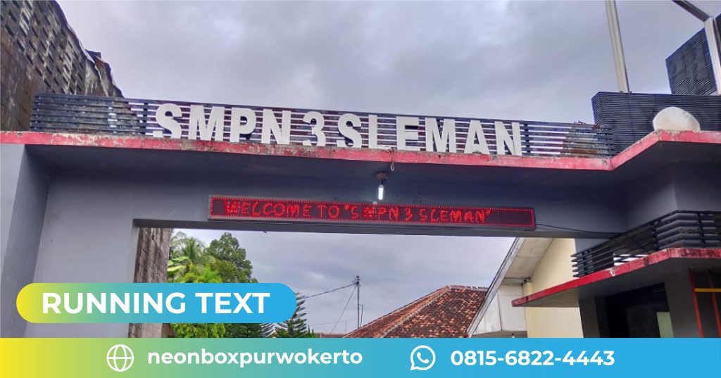 RUNNING TEXT PURWOKERTO